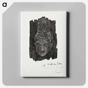 アートパネル-Study of head of Shiva - ヤン・トゥーロップ Canvas.