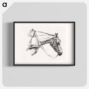 アートポスター-Head of a horse - ジャン ベルナール Poster.