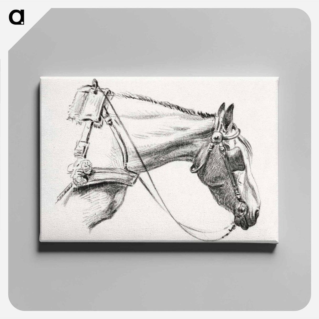 アートパネル-Head of a horse - ジャン ベルナール Canvas.