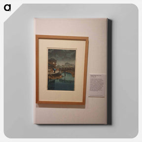 アートパネル-Shinagawa, from the series "Selection of Views of the Tōkaidō (Tōkaidō fūkei senshū)" by Kawase Hasui in the Ashmolean Museum, Oxford in October 2021 - 川瀬 巴水 Canvas.