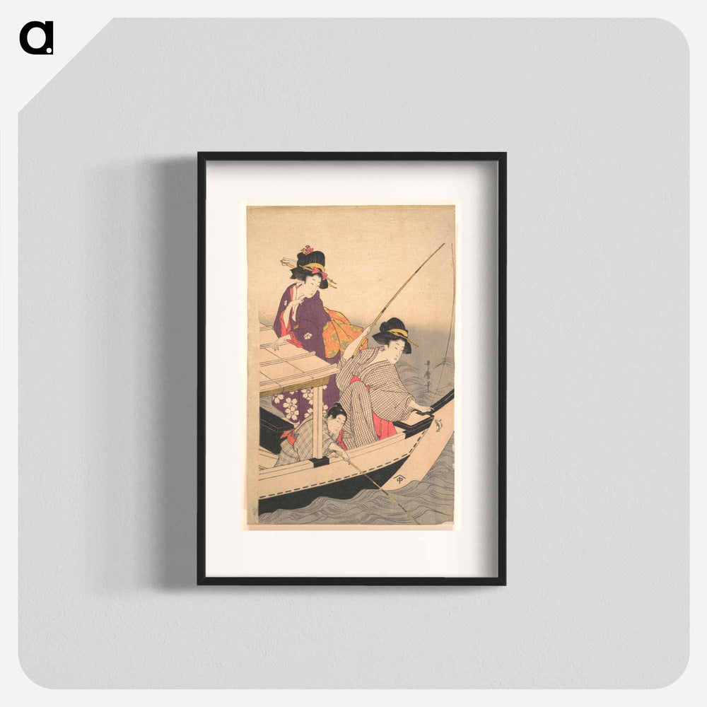 Fishing - 喜多川 歌麿 Poster.