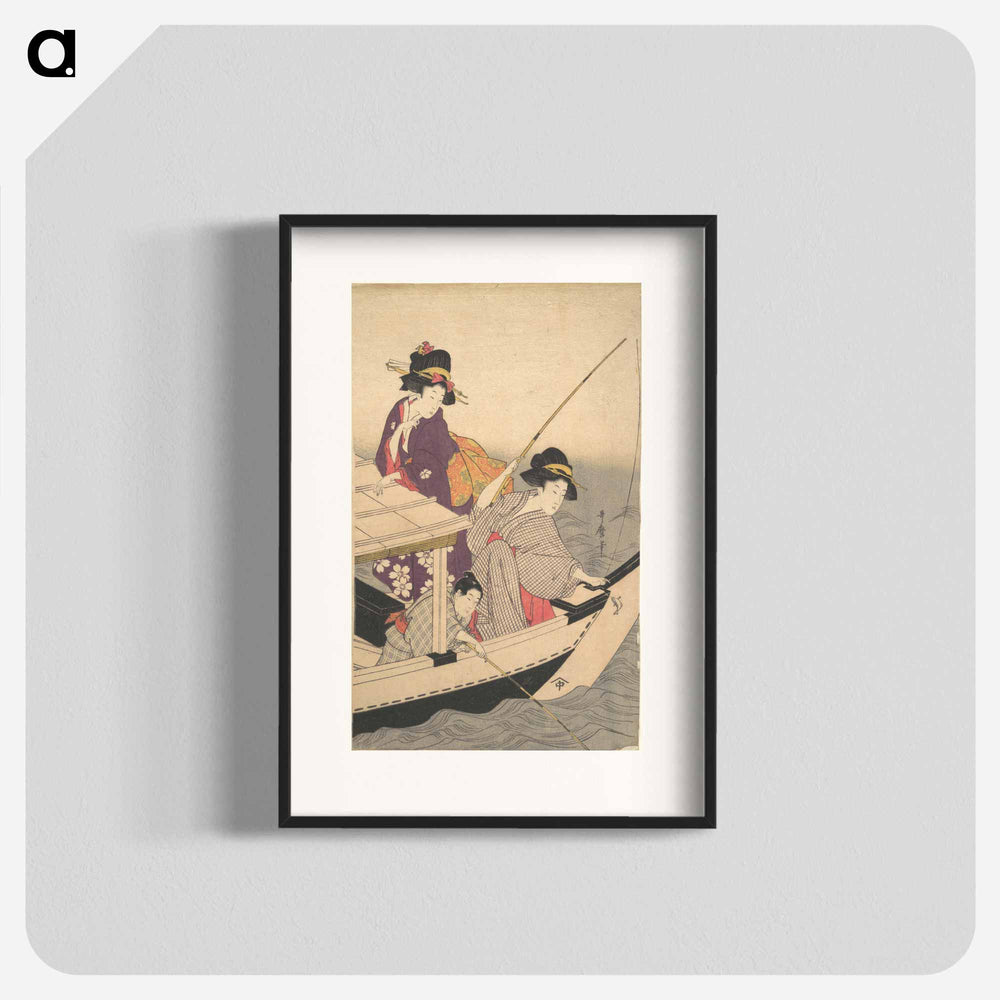 Fishing - 喜多川 歌麿 Poster.