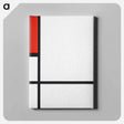 アートパネル-Composition No. I, with Red and Black
 - バーゼル美術館 Canvas.
