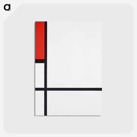 アートポストカード-Composition No. I, with Red and Black
 - バーゼル美術館 Postcard.