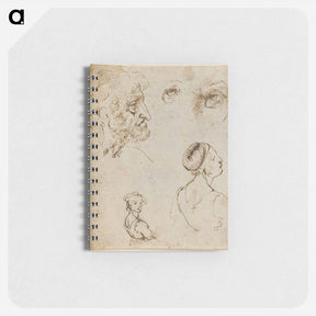 アートメモ帳-Leonardo da Vinci's Sheet of Studies - レオナルド ダ ヴィンチ Memo.