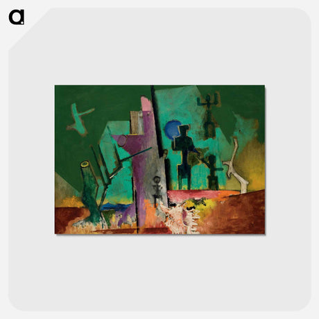 アートポストカード-Composition au coquillage - ルイ マルクーシ Postcard.