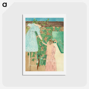 アートポストカード-Gathering Fruit - メアリー カサット Postcard.