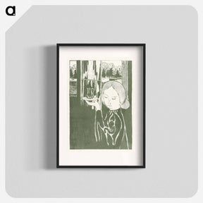 アートポスター-Woman with water jug on tray - モーリス ドニ Poster.