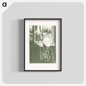 Woman with water jug ​​on tray - Maurice Denis Poster.