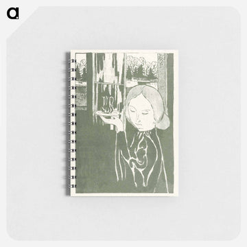 Woman with water jug on tray - モーリス ドニ Memo.