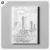 アートパネル-Design for Urne Buriall–Sorrow - ポール ナッシュ Canvas.