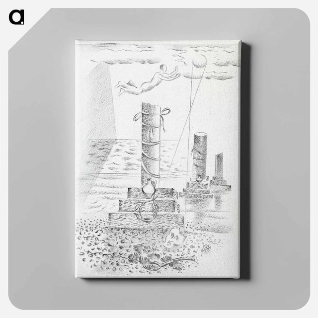 アートパネル-Design for Urne Buriall–Sorrow - ポール ナッシュ Canvas.