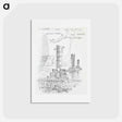 アートポストカード-Design for Urne Buriall–Sorrow - ポール ナッシュ Postcard.