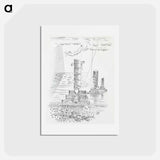 アートポストカード-Design for Urne Buriall–Sorrow - ポール ナッシュ Postcard.