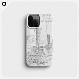 Design for Urne Buriall–Sorrow - ポール ナッシュ Phone Case.