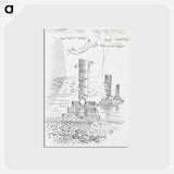 アートポストカード-Design for Urne Buriall–Sorrow - ポール ナッシュ Postcard.