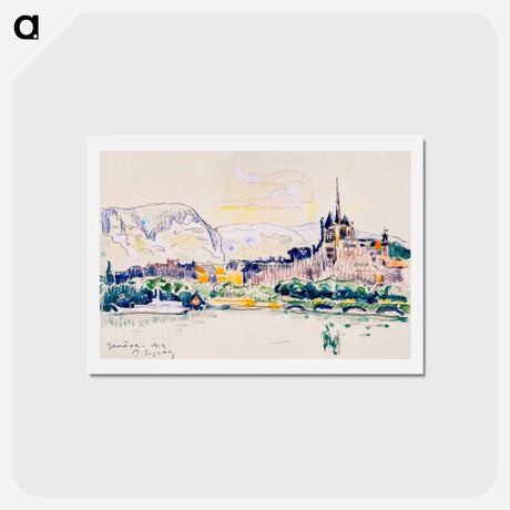 アートポストカード-Genève - ポール シニャック Postcard.