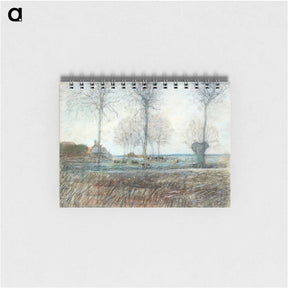 アートメモ帳-Composition with Large Blue Plane, Red, Black, Yellow, and Gray - ピエト モンドリアン Memo.