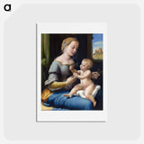 The Madonna of the Pinks - ラファエロ サンティ Postcard.