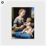 アートポストカード-The Madonna of the Pinks - ラファエロ サンティ Postcard.