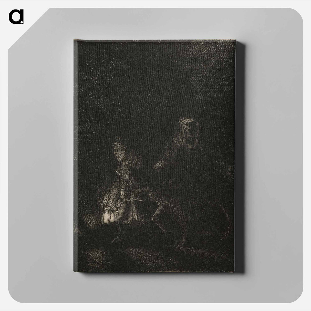 アートパネル-The Flight into Egypt - レンブラント ファン レイン Canvas.