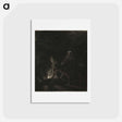アートポストカード-The Flight into Egypt - レンブラント ファン レイン Postcard.