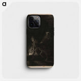 The Flight into Egypt - Rembrandt van Rijn Phone Case.