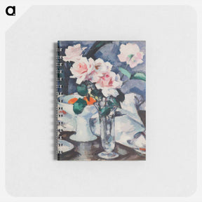 アートメモ帳-Pink Roses in a Glass Vase
 - セントルイス美術館 Memo.