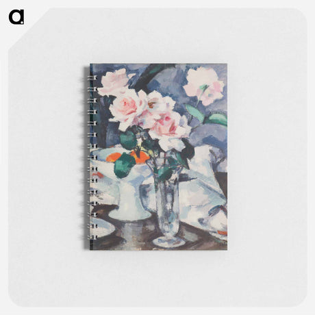 アートメモ帳-Pink Roses in a Glass Vase
 - セントルイス美術館 Memo.