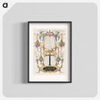 アートポスター-Guide for Constructing the Letter T from Mira Calligraphiae Monumenta
 - 書道のお手本 Poster.