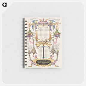 アートメモ帳-Guide for Constructing the Letter T from Mira Calligraphiae Monumenta
 - 書道のお手本 Memo.