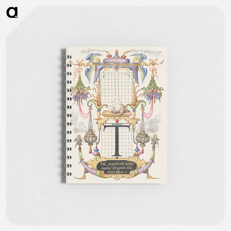 アートメモ帳-Guide for Constructing the Letter T from Mira Calligraphiae Monumenta
 - 書道のお手本 Memo.
