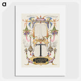 アートポスター-Guide for Constructing the Letter T from Mira Calligraphiae Monumenta
 - 書道のお手本 Poster.