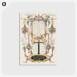 アートポストカード-Guide for Constructing the Letter T from Mira Calligraphiae Monumenta
 - 書道のお手本 Postcard.