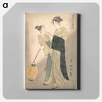 Kayoi Komachi, from the series Seven Episodes of the Poet Komachi
 - 歌川 豊国 Canvas.