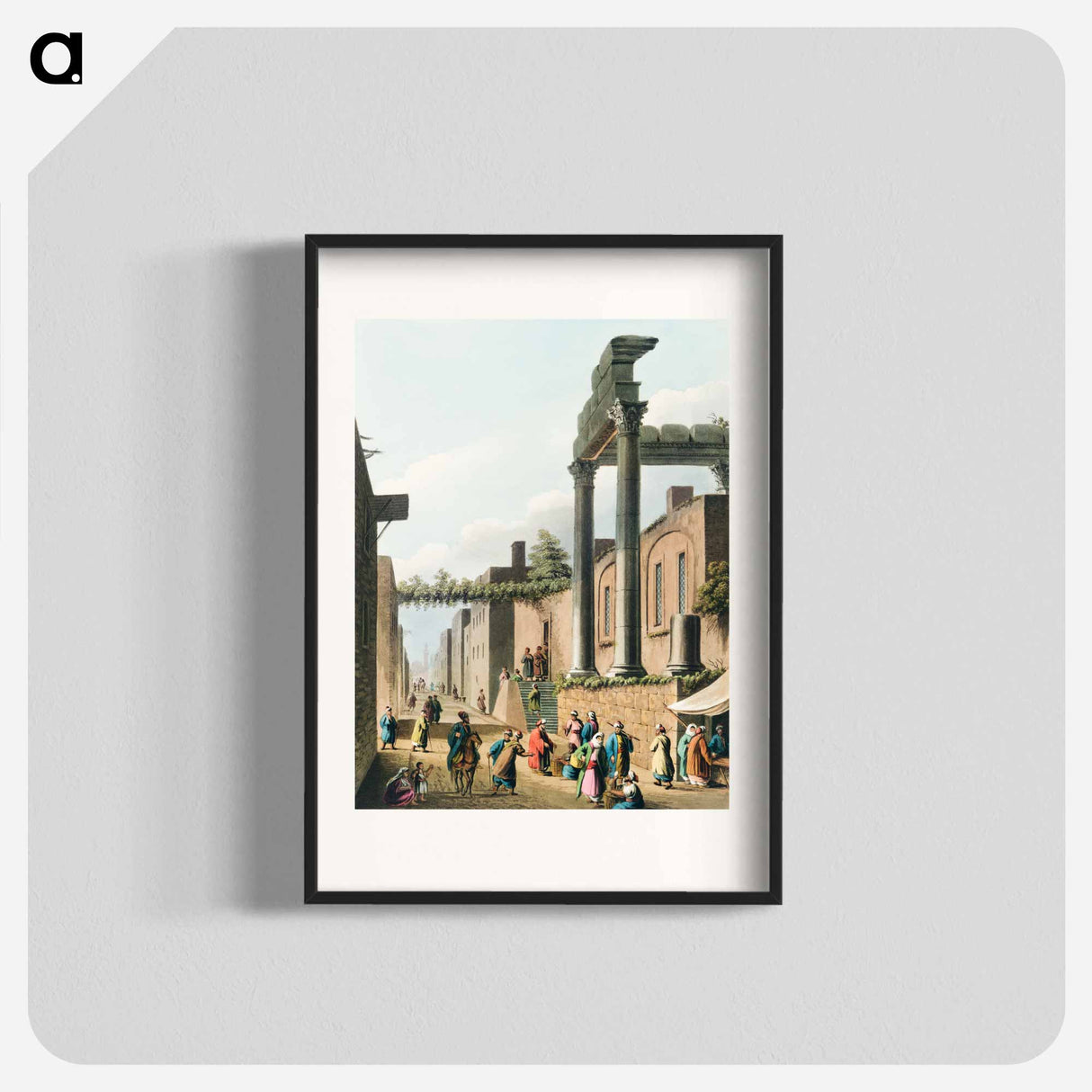 Mosque at Latachia - View of the Ottoman Empire Poster.