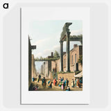 Mosque at Latachia - View of the Ottoman Empire Poster.