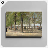 Terrace in the Luxembourg Gardens - フィンセント ファン ゴッホ Canvas.