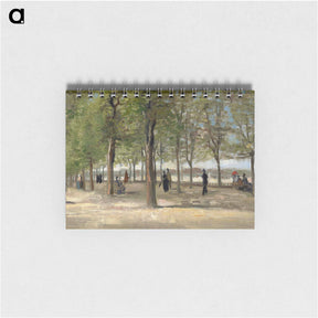 アートメモ帳-Terrace in the Luxembourg Gardens - フィンセント ファン ゴッホ Memo.