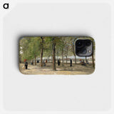 Terrace in the Luxembourg Gardens - Vincent van Gogh Phone Case.