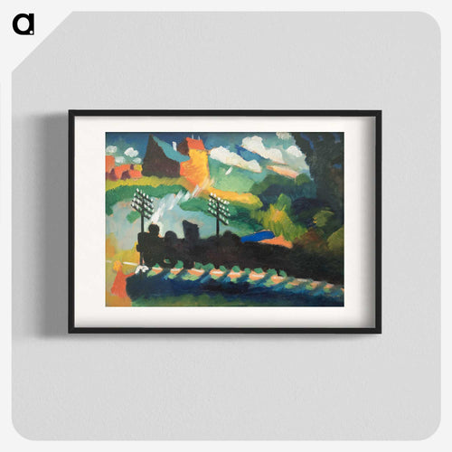 Railroad at Murnau - ワシリー カンディンスキー Poster.