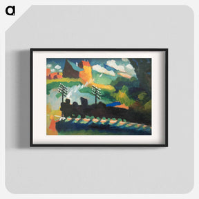 アートポスター-Railroad at Murnau - ワシリー カンディンスキー Poster.