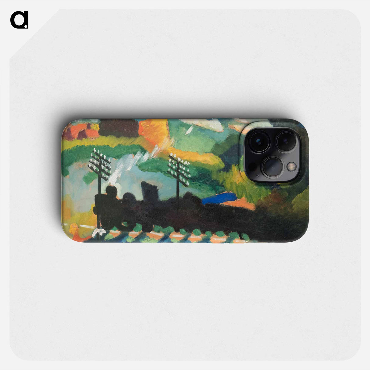 Railroad at Murnau - ワシリー カンディンスキー Phone Case.