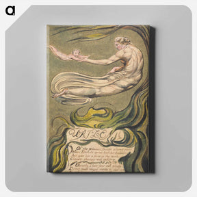 アートパネル-The First Book of Urizen, Plate 2(b) - ウィリアム ブレイク Canvas.