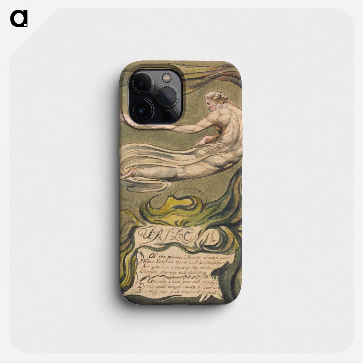 The First Book of Urizen, Plate 2(b) - ウィリアム ブレイク Phone Case.