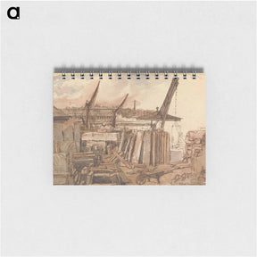 アートメモ帳-The Building of Waterloo Bridge - ウィリアム ヘンリー ハント Memo.