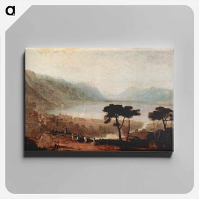 アートパネル-The Lake Geneva seen from Montreux - ウィリアム ターナー Canvas.