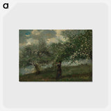 アートポストカード-Girl Picking Apple Blossoms - ウィンスロー ホーマー Postcard.