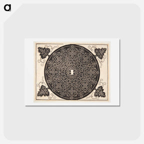アートポストカード-Knob with rounded shield - アルブレヒト デューラー Postcard.