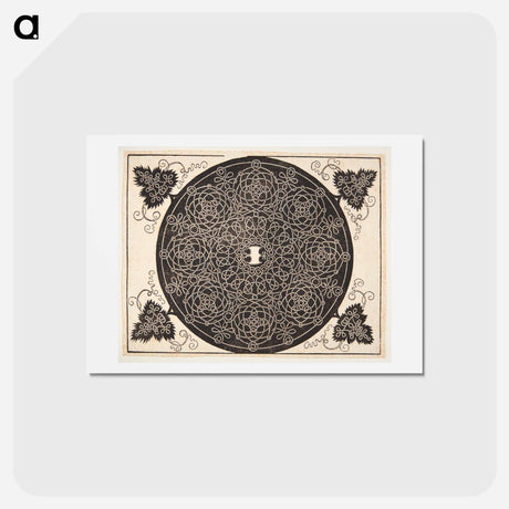 アートポストカード-Knob with rounded shield - アルブレヒト デューラー Postcard.